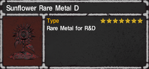 Sunflower Rare Metal D Itembox.png